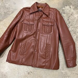 Vintage 70s Faux Leather Jacket